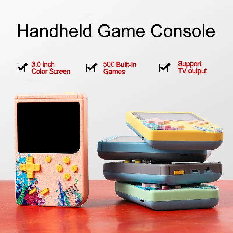 VIDEO GAMES - 500 IN 1 Retro HANDHELD - Video Game Console -PLAY IN HAND OR CONNECT TO TV AND PLAY